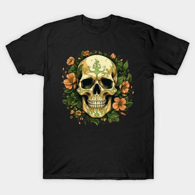 Bold Skull tattoo T-Shirt by Goku Creations